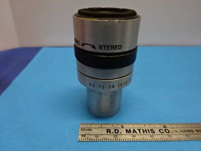 BAUSCH LOMB EYEPIECE OCULAR STEREO 537034 OPTICS MICROSCOPE PARTS AS IS &90-A-25