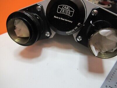 ZEISS GERMANY BINOCULAR HEAD OPTICS MICROSCOPE PART AS PICTURED &FT-5-74