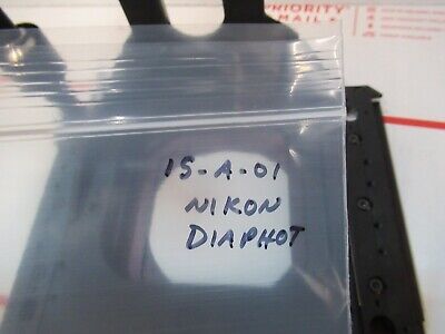 NIKON DIAPHOT STAGE TABLE SPECIMEN OPTICS MICROSCOPE PART AS PICTURED &15-A-01