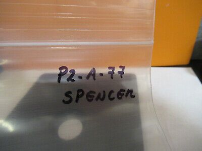 SPENCER AO VINTAGE STAGE TABLE ANTIQUE MICROSCOPE PART AS PICTURED &P2-A-77