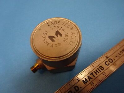 MEGGITT ENDEVCO 7703A-1000 ACCELEROMETER VIBRATION SENSOR AS IS #90-31