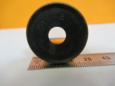 ANTIQUE CARL ZEISS RARE EYEPIECE "8" GERMANY MICROSCOPE PART AS PICTURED P9-A-57