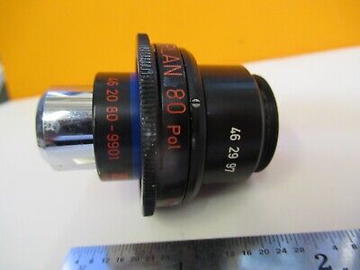 ZEISS GERMANY OBJECTIVE EPIPLAN 80X POL DIC MICROSCOPE PART AS PICTURED &W2-B-55