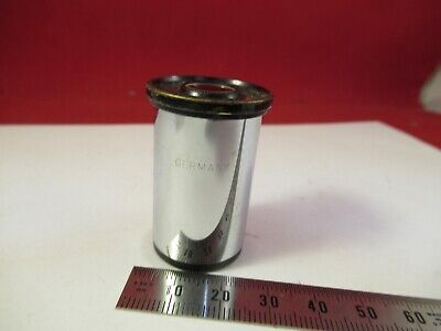 LEITZ GERMANY MICROSCOPE PART EYEPIECE OCULAR 10X LENS OPTICS AS PICTURED 8-A-17