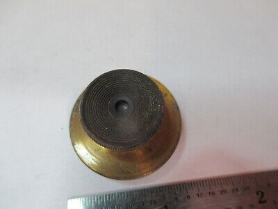 ANTIQUE BRASS MOUNTED LENS CONDENSER ?? OPTICS MICROSCOPE AS PICTURED &7B-B-50