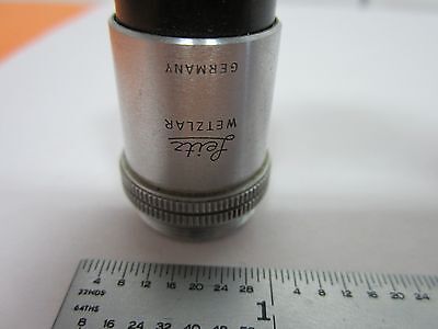 MICROSCOPE PART OBJECTIVE LEITZ GERMANY 10X OPTICS AS IS BIN#K2-19