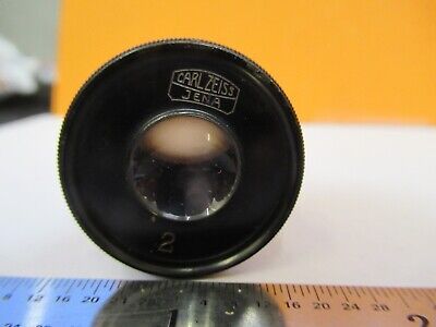 CARL ZEISS JENA GERMANY EYEPIECE "2" MICROSCOPE PART AS PICTURED &15-FT-X25