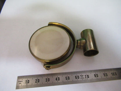 ANTIQUE BRASS MIRROR JAMES PARKES ENGLAND MICROSCOPE PART as pictured R2-A-77