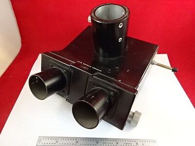 LEITZ WETZLAR GERMANY TRINOCULAR HEAD OPTICS AS PICTURED &Z7-04