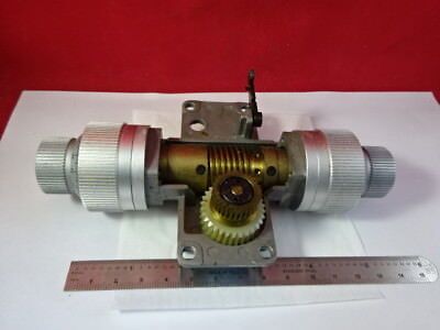 MICROSCOPE PART 020-441.031-005 KNOBS MECHANISM LEITZ GERMANY AS PICTURED &95-40