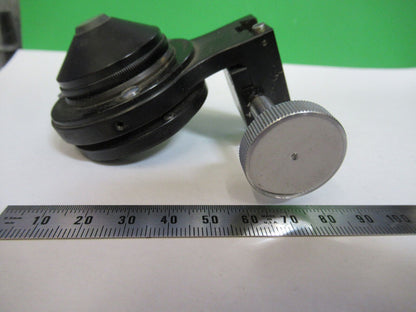 ANTIQUE BAUSCH LOMB CONDENSER ASSEMBLY IRIS MICROSCOPE PART AS PICTURED R2-A-105