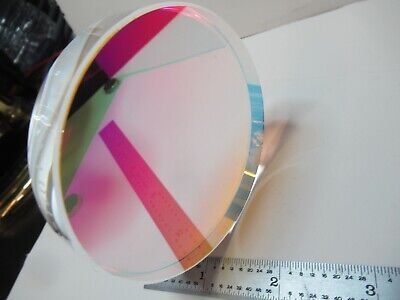 OPTICAL FLAT COATED 3" DIAMETER FUSED SILICA ZYGO OPTICS AS PICTURED &16-A-16