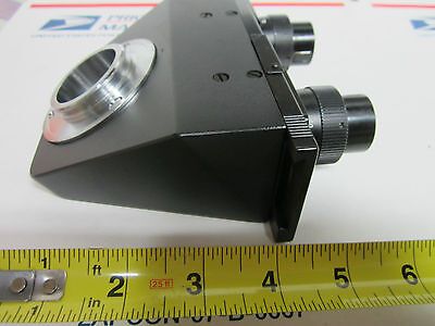 OPTICAL MICROSCOPE PART LEITZ WETZLAR GERMANY HEAD FOR EYEPIECES OPTICS BIN#18