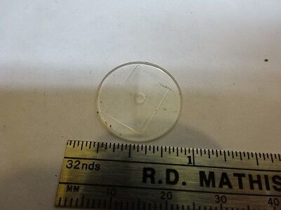 MICROSCOPE PART BAUSCH LOMB RETICLE TARGET PHOTO OPTICS AS IS #81-66