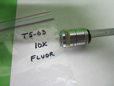 MICROSCOPE PART LEITZ NPL 10X FLUOTAR OBJECTIVE INFINITY AS IS OPTICS BIN#T5-63