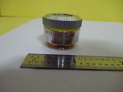 MICROSCOPE PART OBJECTIVE LEITZ GERMANY NPL 10X INFINITY OPTICS AS IS BIN#X1-58