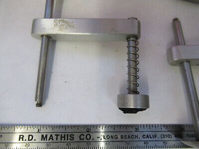 BAUSCH LOMB SET CLIPS CLAMPS ASSORTED MICROSCOPE PART AS PICTURED &B9-FT-25