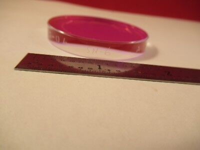 OPTICAL FLAT SPECTRA PHYSICS FUSED SILICA DICHROIC OPTICS AS PICTURED &92-A-21