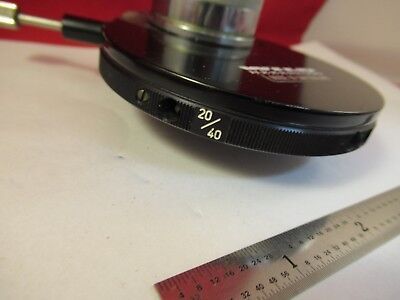 WILD SWISS CONDENSER DARK PHASE M20 HEERBRUGG MICROSCOPE PART OPTICS &J9-B-02