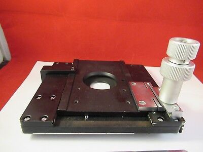 LEICA GALEN STAGE TABLE MICROMETER MICROSCOPE PART OPTICS AS PICTURED &75-B-42