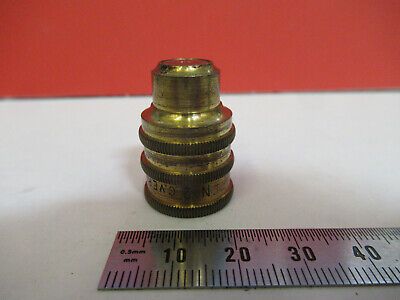 ANTIQUE BRASS VERICK OBJECTIVE FRANCE MICROSCOPE PART AS PICTURED &F6-B-22