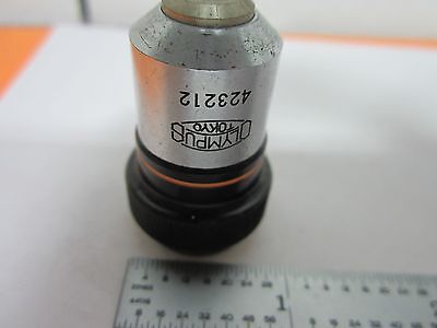 MICROSCOPE OBJECTIVE OLYMPUS M10 OPTICS BIN#K9-69