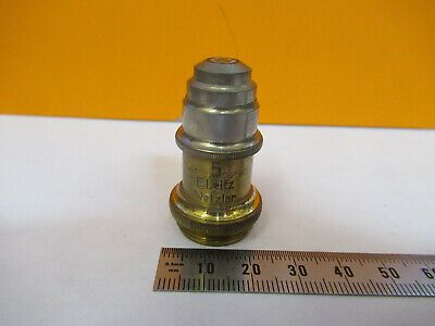 ERNST LEITZ GERMANY OBJECTIVE OPTICS LENS MICROSCOPE PART AS PICTURED &H1-B-17