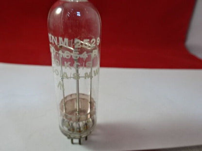 ANTIQUE GLASS PACKAGED RARE QUARTZ CRYSTAL FREQUENCY CONTROL &5-DT-R