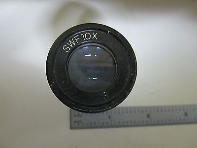 MICROSCOPE PART EYEPIECE MITUTOYO JAPAN SWF 10X + RETICLE OPTICS BIN#34-T-06