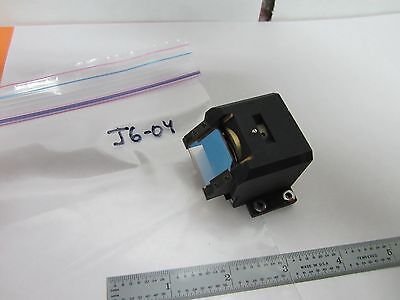 OPTICAL MICROSCOPE LEITZ BRASS MOUNTED LENS + BEAM SPLITTER OPTICS BIN#J6-04