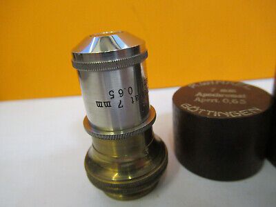 R. WINKEL GOTTINGEN GERMANY OBJECTIVE APO 7mm LENS MICROSCOPE PART  &H1-B-12