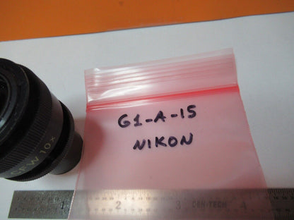 NIKON JAPAN CFW10X EYEPIECE OCULAR OPTICS MICROSCOPE PART AS PICTURED &G1-A-15