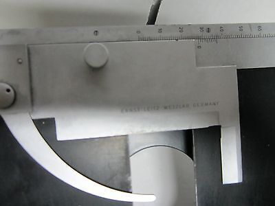 MICROSCOPE PART LEITZ WETZLAR TABLE MICROMETER ORTHOLUX OPTICS AS IS BIN#H8-21