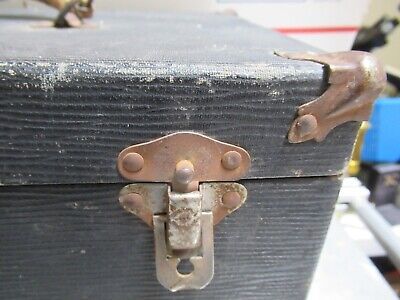 ANTIQUE LEITZ GERMANY 1800's EMPTY WOOD BOX MICROSCOPE PART AS PICTURED &TB-5-d