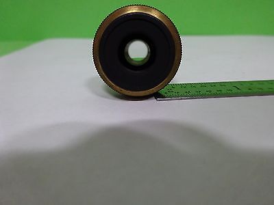 MICROSCOPE PART OBJECTIVE OLYMPUS JAPAN 10X OPTICS AS IS BIN#V7-15