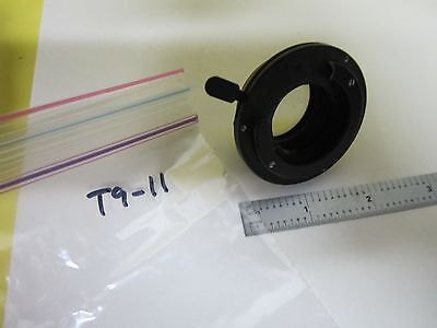 MICROSCOPE PART CONDENSER LENS + IRIS OPTICS AS IS BIN#T9-11