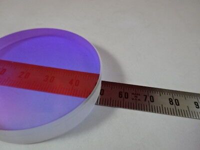 FUSED SILICA OPTICAL FLAT DICHROIC COATED FILTER OPTICS AS PICTURED #5-A-64