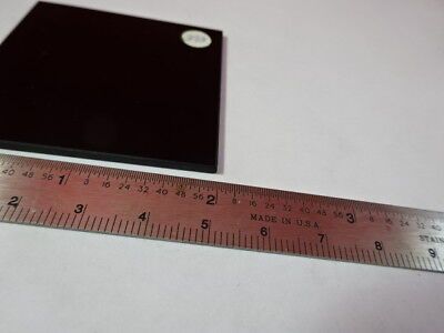 OPTICAL GLASS SQUARE DARK FILTER OPTICS AS IS #91-13