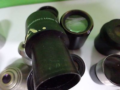 FOR PARTS MICROSCOPE OPTICS PIECES ASSORTED AS IS BIN#11-A-16