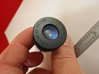 MICROSCOPE PART LEITZ GERMANY OCULAR EYEPIECE 10X/18 M OPTICS AS IS B#V4-A-02