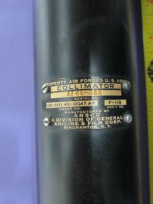 HUGE OPTICAL COLLIMATOR TELESCOPE from USAF AIR FORCE AF-45-385 VINTAGE BUT NICE