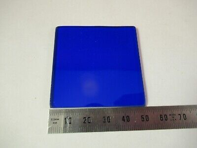 OPTICAL BLUE GLASS FILTER FG-8 2"x2" 2mm THICK OPTICS AS PICTURED &P7-FT-69