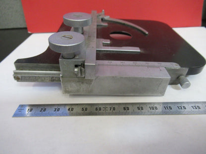 LEITZ WETZLAR GERMANY XY STAGE TABLE  MICROSCOPE PART AS PICTURED &P8-A-94