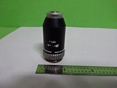 MICROSCOPE PART OBJECTIVE NIKON 40X OPTICS AS IS #4T-B-07