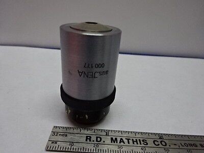 MICROSCOPE PART OBJECTIVE AUS JENA GERMANY POL 25X [dirty] OPTICS AS IS #84-17