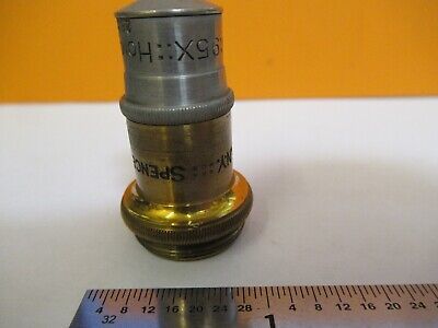 ANTIQUE BRASS SPENCER 95X OBJECTIVE MICROSCOPE PART AS PICTURED &7B-B-14