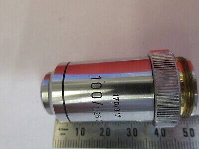 LEITZ WETZLAR OBJECTIVE 100X /170 LENS MICROSCOPE PART AS PICTURED &B2-A-30