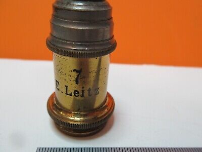 ANTIQUE LEITZ WETZLAR GERMANY objective "7" MICROSCOPE PART AS PICTURED &16-C-23