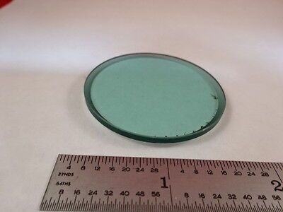 MICROSCOPE PART LEITZ GERMANY BLUE GLASS FILTER BEVELED OPTICS AS IS B#U3-B-16