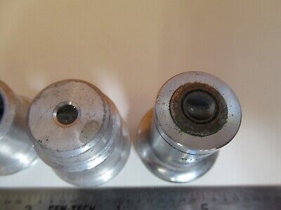 LOT LENSES OBJECTIVE OPTICS MICROSCOPE PART AS PICTURED &1E-C-94